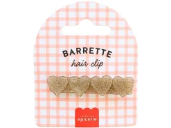 Barrette cheveux - Coeur Doré