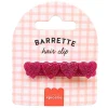 Barrette cheveux - Coeur Fuchsia