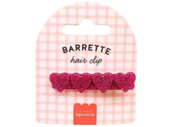 Barrette cheveux - Coeur Fuchsia