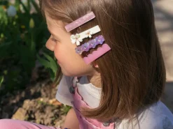 Barrette cheveux - Coeur Fuchsia