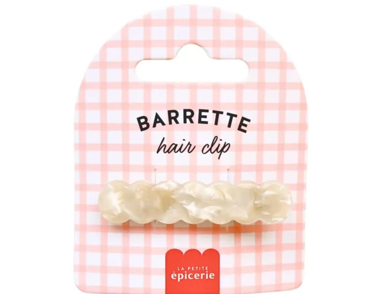 Barrette cheveux - Curvy Nacré