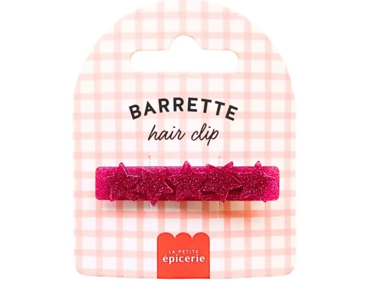 Barrette cheveux - Etoile Fuchsia