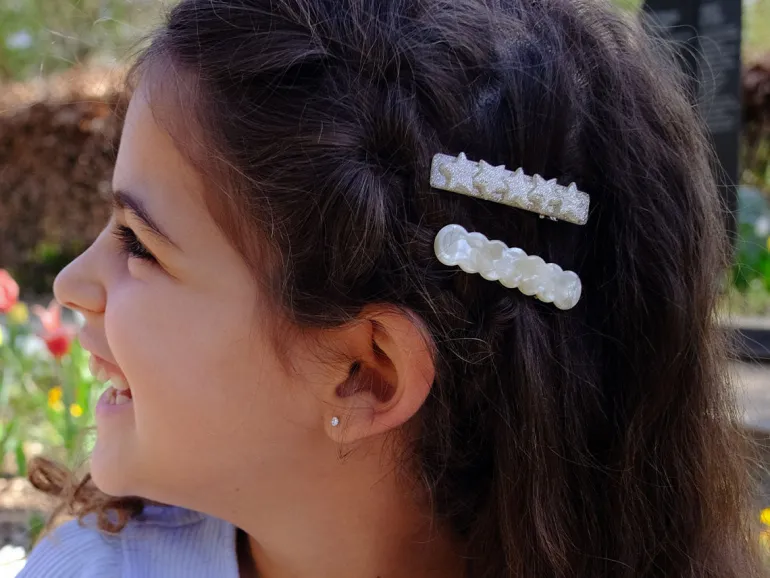 Barrette cheveux - Etoile Champagne