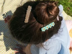 Barrette cheveux - Fleur Mint