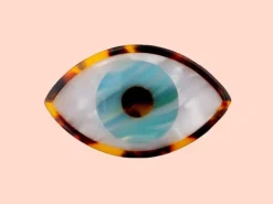 Barrette cheveux - Oeil bleu