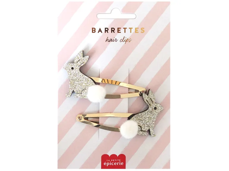 Barrettes cheveux - Lapins