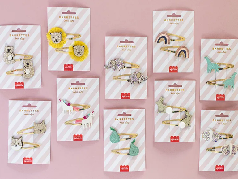 Barrettes cheveux - Licornes