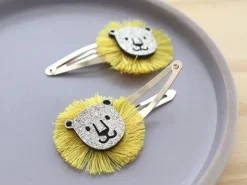 Barrettes cheveux - Lions