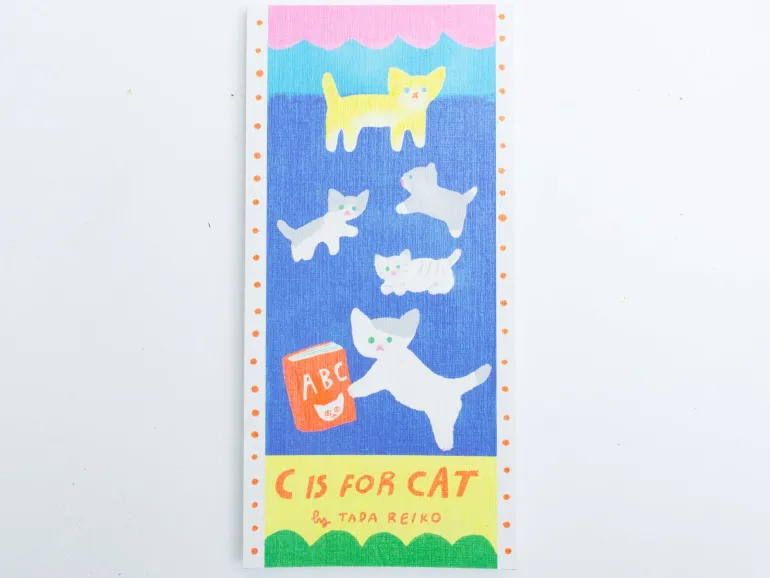 Bloc de papier illustrés Reiko Tada C is for cat