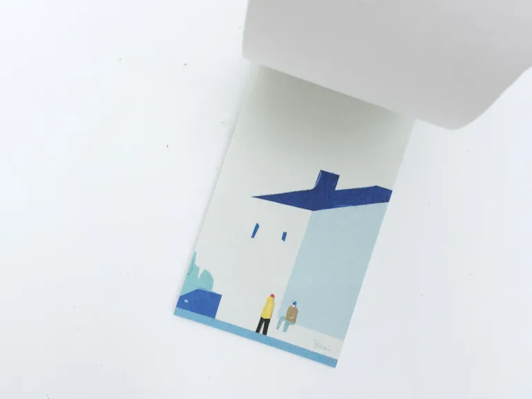 Bloc de papiers illustrés Taku Bannai « Story »