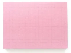 Bloc memo rose quadrillé - Fruit fries Design Lab