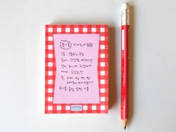 Bloc memo Vintage rouge - Design Lab