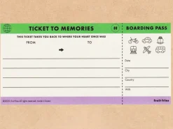 Bloc memo voyage billet avion - Fruit Fries Design Lab