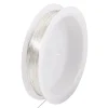 Bobine de 5 m de fil cuivre argenté - 0,2 mm