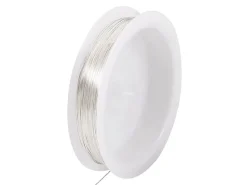 Bobine de 25 m de fil cuivre argenté - 0,6 mm