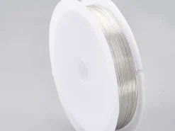 Bobine de 25 m de fil cuivre argenté - 0,6 mm