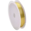 Bobine de 25 m de fil cuivre doré - 0,2 mm - Doré clair