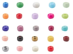Boite de 24 couleurs de perles de rocailles ronde - 12/0 soit environ 2 mm de diam env.