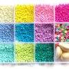 Boite de 11 couleurs POP de perles heishi 3 mm + accessoires