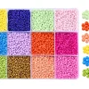 Boite de 12 couleurs pop de perles de rocailles rondes 12/0 - 2 mm - 15000 pcs