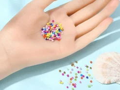 Boite de 12 couleurs pop de perles de rocailles rondes 12/0 - 2 mm - 15000 pcs