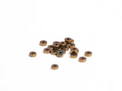 Boite de 20 perles rondelles dorées antiques heishi en hématite - 3 mm