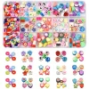 Boite de 15 styles de perles en pâte polymère - Multicolore