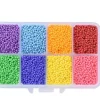 Boite de perles 8 couleurs flashy opaques