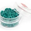 Boite de perles rondelles heishi 6 mm - Bleu canard