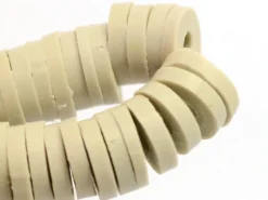 Boite de perles rondelles heishi 6 mm - Taupe