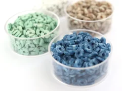 Boite de perles rondelles heishi 6 mm - Naturel vert