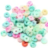 Boite de perles rondelles heishi 6 mm - marbré couleurs pastelles
