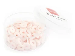 Boite de perles rondelles heishi 6 mm - Rose pâle