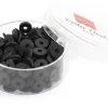 Boite de perles rondelles heishi 6 mm - Noir