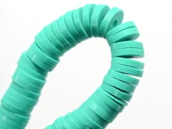 Boite de perles rondelles heishi 6 mm - Turquoise