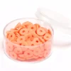 Boite de perles rondelles heishi 6 mm - orange corail