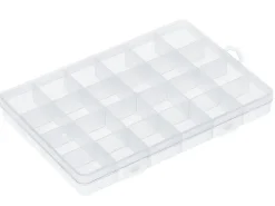 Boite de rangement pour perles - 24 compartiments - 19 x 13 cm