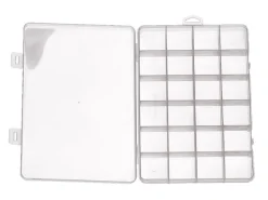 Boite de rangement pour perles - 24 compartiments - 19 x 13 cm