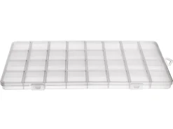 Boite de rangement pour perles - 32 compartiments - 26 x 13 cm