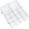 Boite de rangement pour perles - 14 compartiments - 21 x 17 x 4 cm