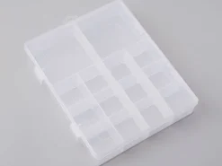 Boite de rangement pour perles - 14 compartiments - 21 x 17 x 4 cm