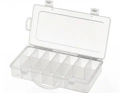 Boite de rangement pour perles - 13 compartiments - 23,5 x 12 x 4,1 cm