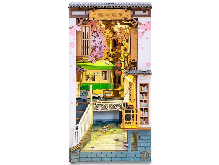 Book Nook - Pièce miniature - Sakura Densya