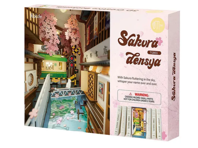 Book Nook - Pièce miniature - Sakura Densya