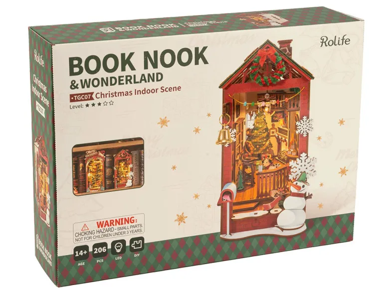 Book Nook - Pièce miniature - Christmas Indoor Scene - Rolife