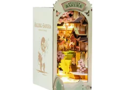 Book Nook - Pièce miniature - Fleurs de Sakura Falling