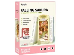 Book Nook - Pièce miniature - Fleurs de Sakura Falling