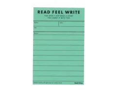 Book Review Memopad Turquoise - Fruit Fries Design Lab