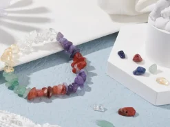 Boîte de 7 styles de perles précieuses naturelles