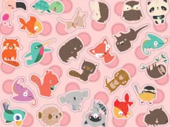 Boîte de gommettes métal – Les bébés animaux